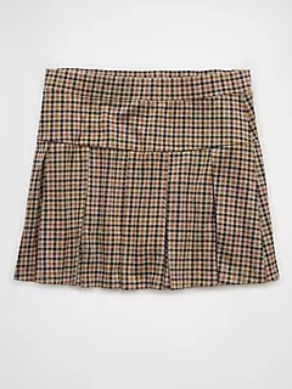 AE Pleated It Knit Plaid Skort